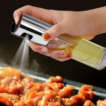 Leakproof BBQ Oil & Vinegar Sprayer – Push Pump Bottle for Cooking & Kitchen Use