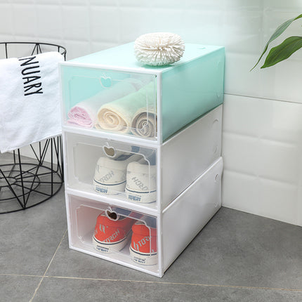 Folding drawer shoe box
