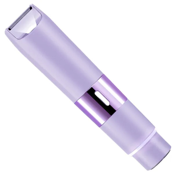 2 In 1 Bikini Trimmer For Women Dual Head Cordless Body Shaver IPX5 Waterproof Rechargeable Pubic Hair Razor Wet And Dry Use For Bikini Underarm Leg Arm Body Face