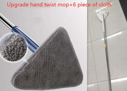 Extendable Triangle Mop 360 Rotatable Adjustable 110 Cm Cleaning Mop For Tub Tile Floor Wall Cleaning