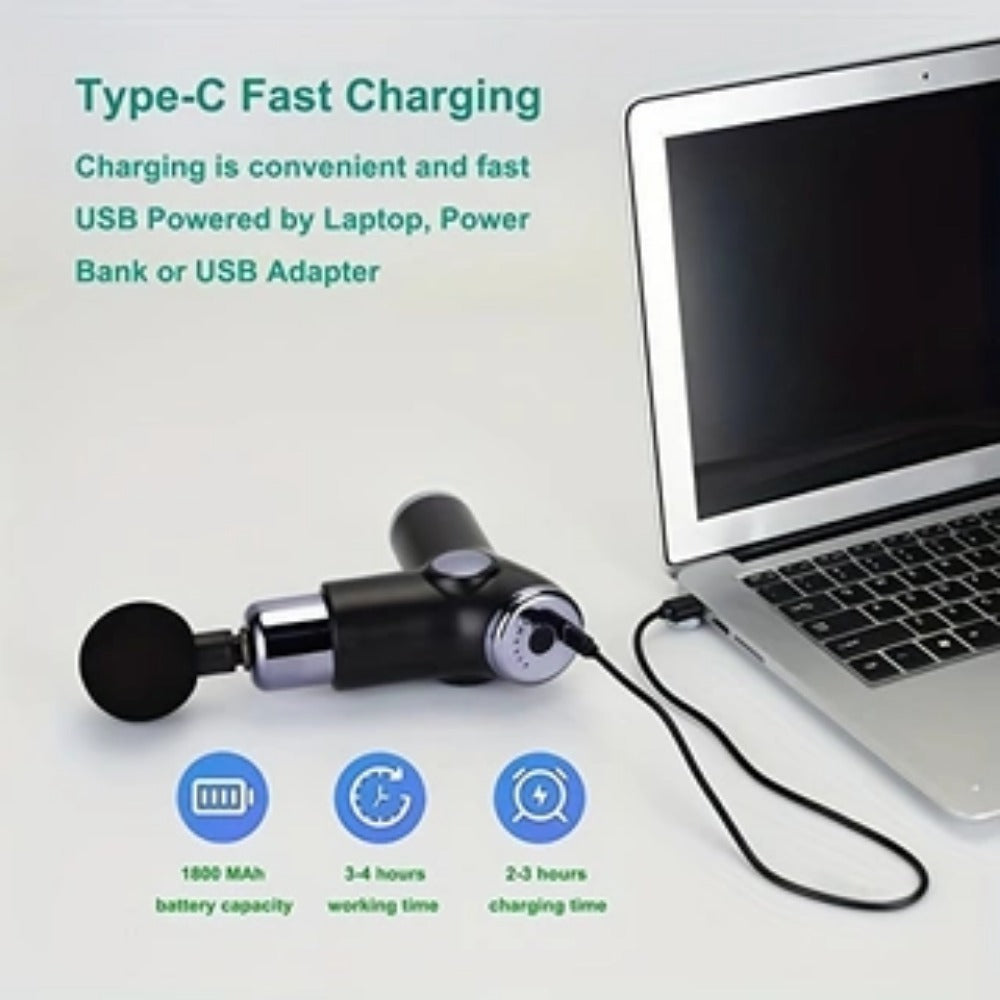 Type-C Fast Charging Fascia Massage Gun