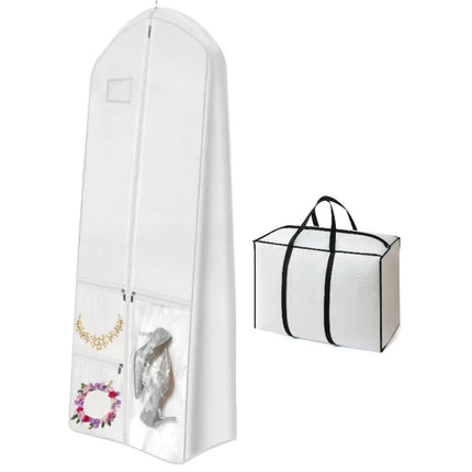 Dust And Moisture-Proof Storage Bags For Wedding Dresses Suits And Formal Wear