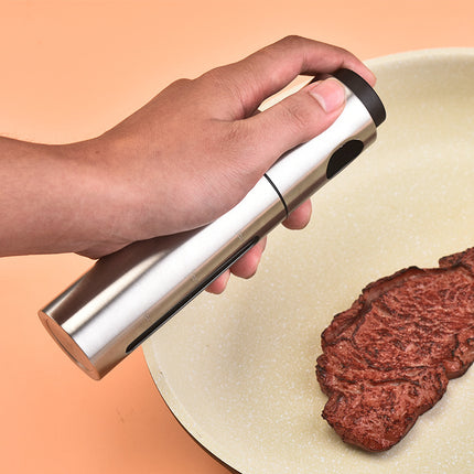Stainless Steel Oil Sprayer – Press-Type Olive Oil Mister for Kitchen & BBQ