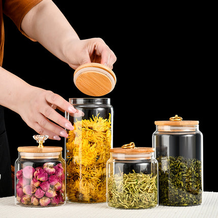 Food-Grade Glass Sealed Tea & Storage Jar