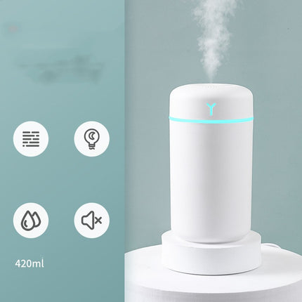 Portable Rechargeable Seven-color Silent Aromatherapy Car Humidifier