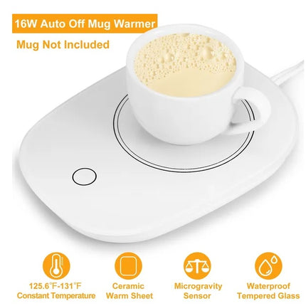 Coffee Mug Warmer with Auto Shut-Off for Coffee & Tea