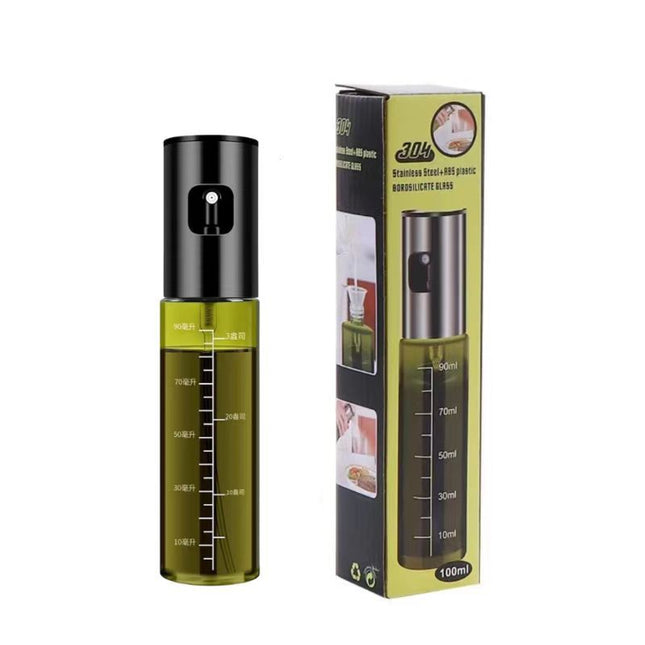 Blackout Glass Oil Spray Bottle with Stainless Steel Mist Sprayer