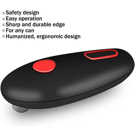 One-Touch Electric Can Opener – Portable Hands-Free Kitchen Tool