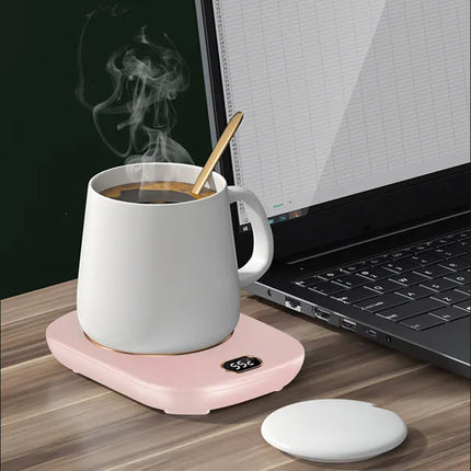 USB Mug Warmer for Desk – 3 Temp Settings & Auto Shut-Off