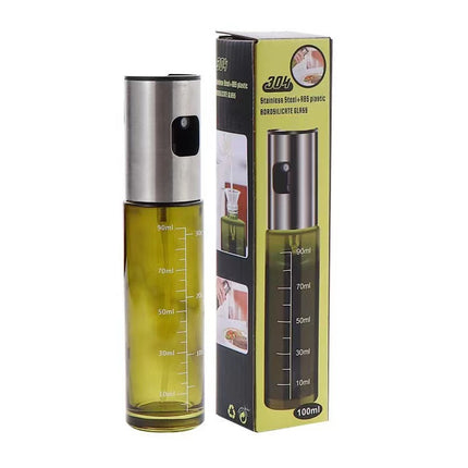 Blackout Glass Oil Spray Bottle with Stainless Steel Mist Sprayer