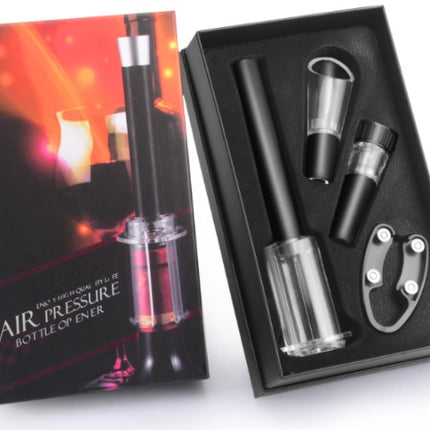 Compact Air Pump Wine Bottle Opener & Stainless Steel Cork Remover