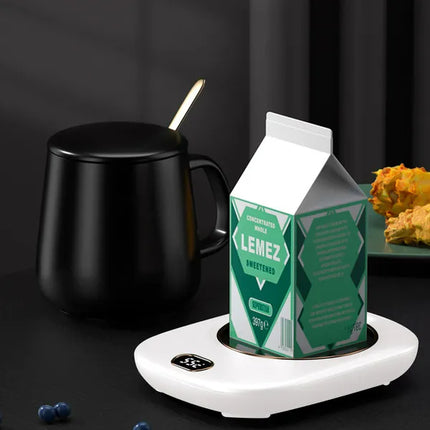 USB Coffee Mug Warmer for Desk – Auto Shut Off, 3 Temp Settings for Tea & Milk