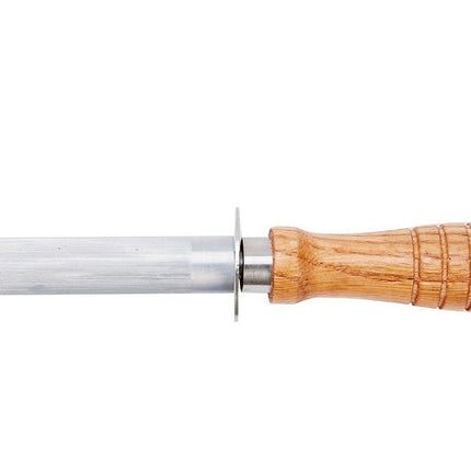 Kitchen Wooden Handle Knife Sharpener Stone