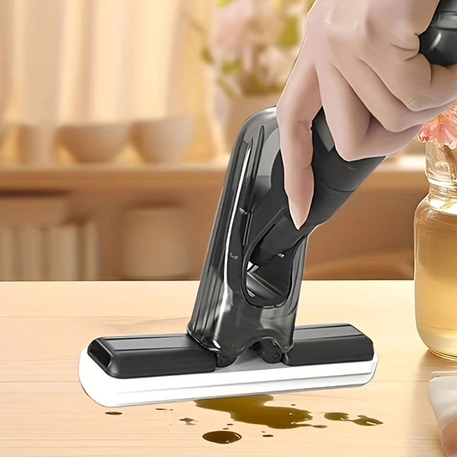 Portable Self-Squeeze Mini Spray Mop For Countertop Cleaning, Small Spaces, Kitchens Table