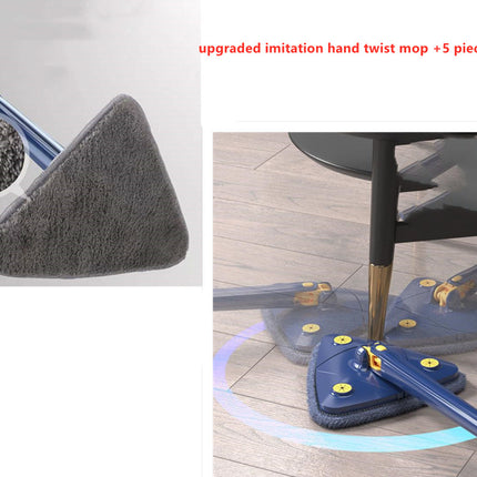 Extendable Triangle Mop 360 Rotatable Adjustable 110 Cm Cleaning Mop For Tub Tile Floor Wall Cleaning