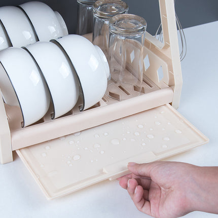Kitchen Utensil Drying & Washing Rack with Draining Bowl
