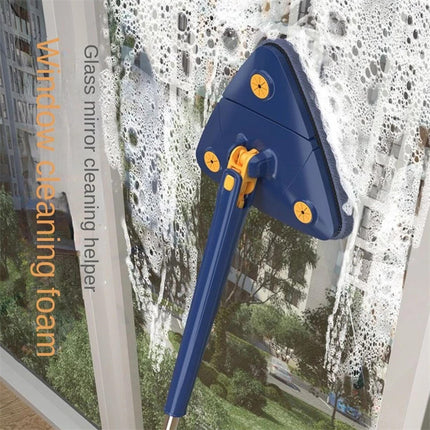 Extendable Triangle Mop 360 Rotatable Adjustable 110 Cm Cleaning Mop For Tub Tile Floor Wall Cleaning