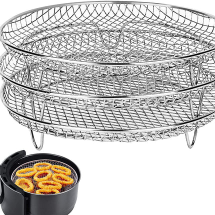 Airfryer Air Fryer Accessories Three Layer Round