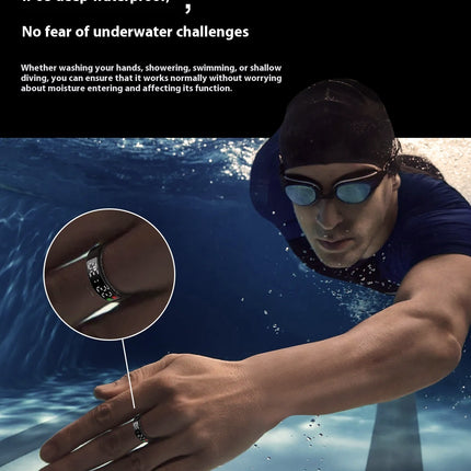 Smart Touch Flip Display Screen Finger Ring