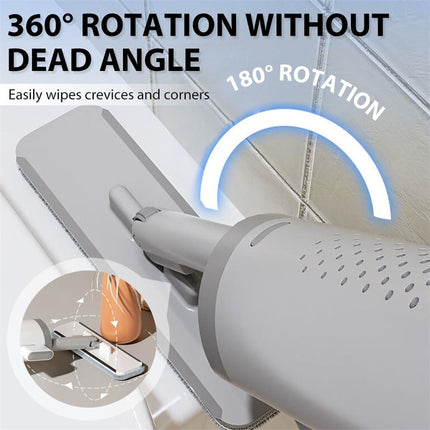 Rotatable Self-Squeeze Mini Mop With Crevice Brush Hand