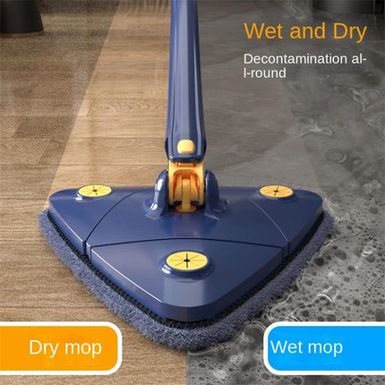 Extendable Triangle Mop 360 Rotatable Adjustable 110 Cm Cleaning Mop For Tub Tile Floor Wall Cleaning