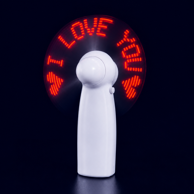 Creative Hand-Held Flashing Word Fan