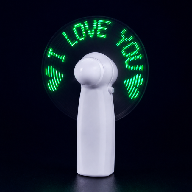 Creative Hand-Held Flashing Word Fan