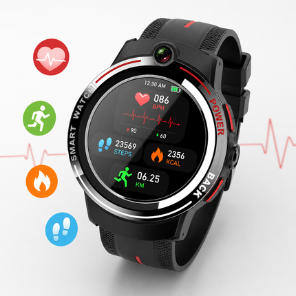 4G Full-Netcom Smartwatch with Premium Ceramic Bezel