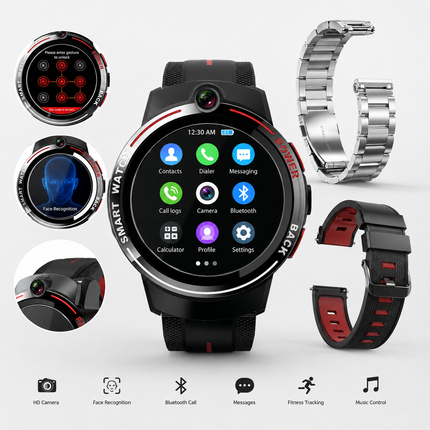 4G Full-Netcom Smartwatch with Premium Ceramic Bezel