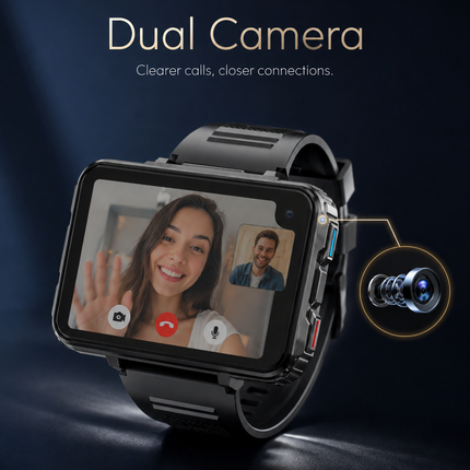 Large Screen Smart Watch 4G Android System Dual Camera