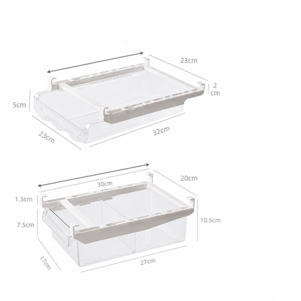 Adjustable Pull-Out Refrigerator Storage Organizer