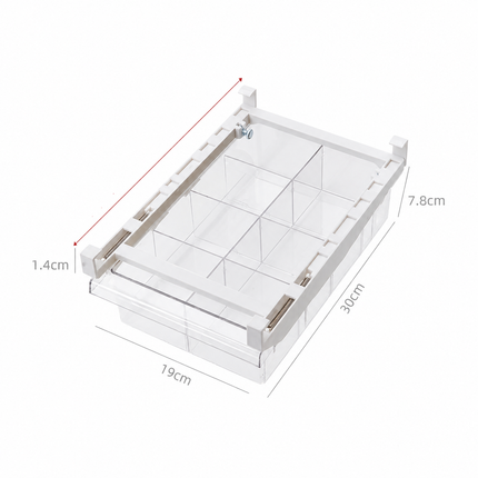 Adjustable Pull-Out Refrigerator Storage Organizer