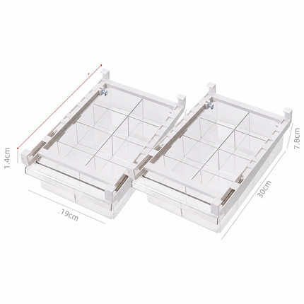 Adjustable Pull-Out Refrigerator Storage Organizer