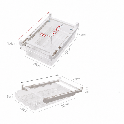 Adjustable Pull-Out Refrigerator Storage Organizer