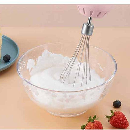 Portable USB Rechargeable Mini Electric Egg Beater & Milk Frother – 3-Speed Handheld Mixer