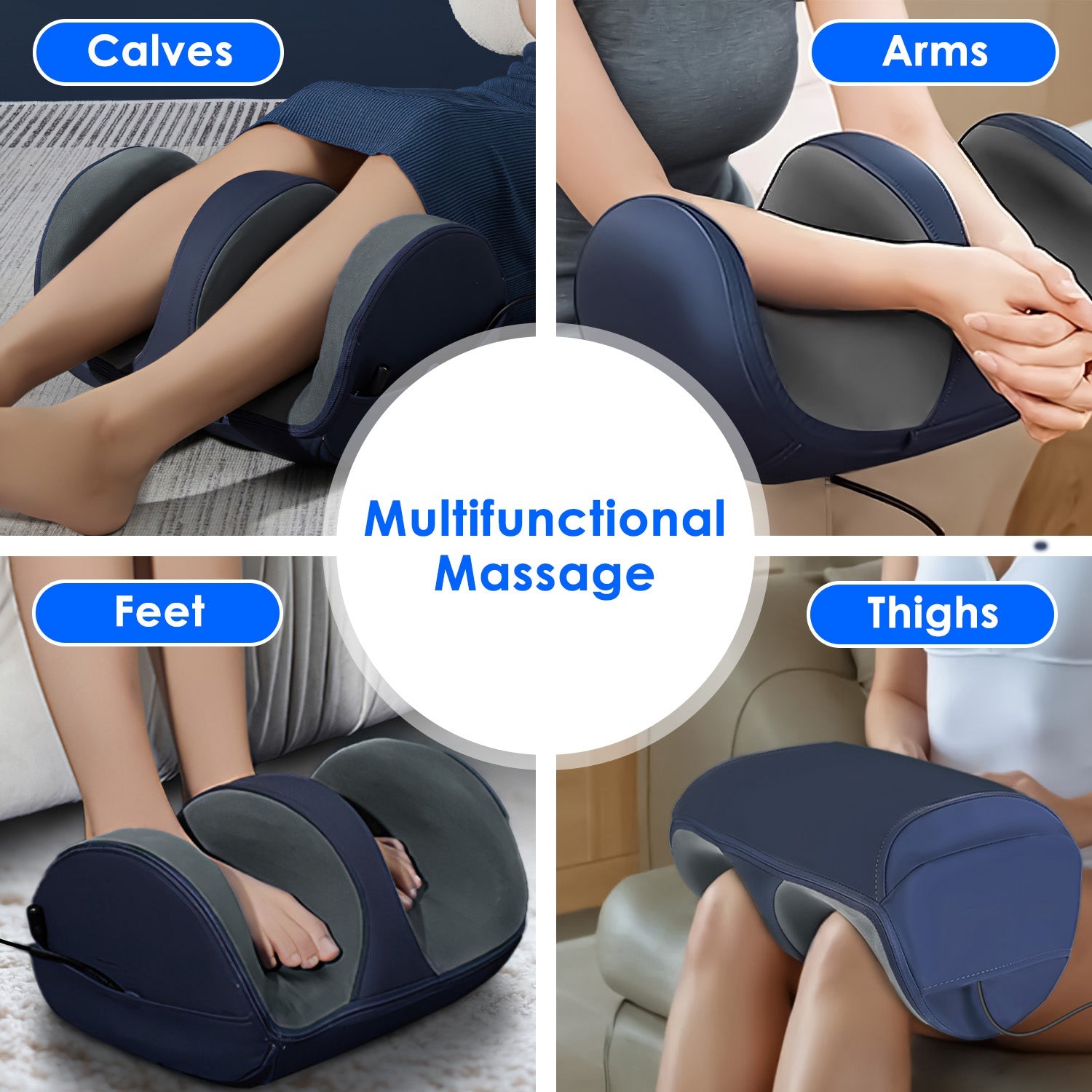 1Pc Shiatsu Foot Massager With Heat Foot Calf Thigh Arm Massager Machine With 3 Modes 3 Intensity Levels Gifts For Mom Dad Lover