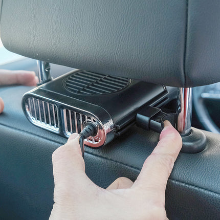 Magnetic Car Cooling Fan with Wireless Charging – Silent USB 3-Speed Adjustable Rear Seat Cooler