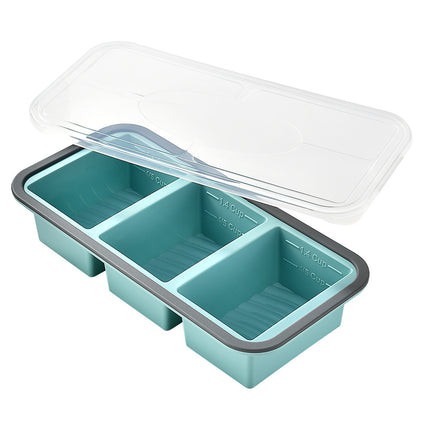 Silicone Compartment Lunch Box  Food Freezer Container