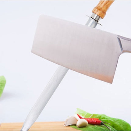 Kitchen Wooden Handle Knife Sharpener Stone