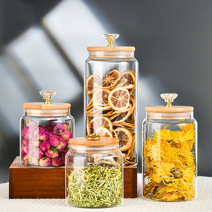Food-Grade Glass Sealed Tea & Storage Jar