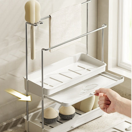 Multi-Layer Kitchen Rag Storage Rack