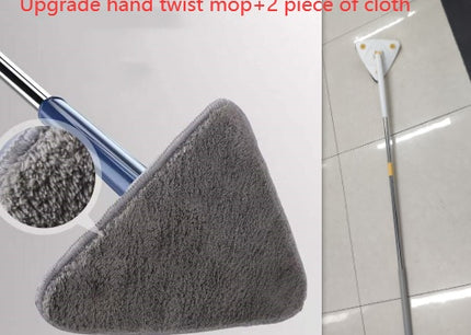 Extendable Triangle Mop 360 Rotatable Adjustable 110 Cm Cleaning Mop For Tub Tile Floor Wall Cleaning