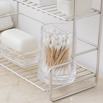 Double-Layer Storage Rack – Kitchen & Bathroom Seasoning Organizer