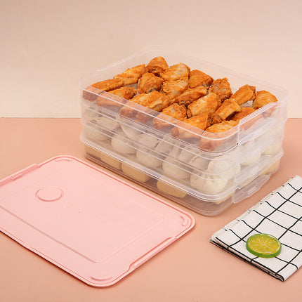 Large Food-Grade Kitchen Storage Container – Portable Fridge Organizer Box