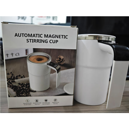 12oz Rechargeable Self-Stirring Mug with LED Temperature Display