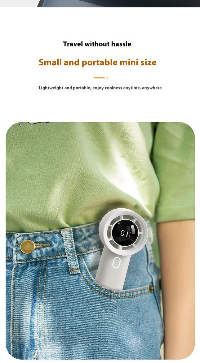 USB Rechargeable Handheld & Desktop High-Speed Turbo Fan