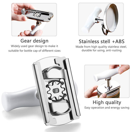 Adjustable Stainless Steel Jar & Bottle Opener for Kitchen
