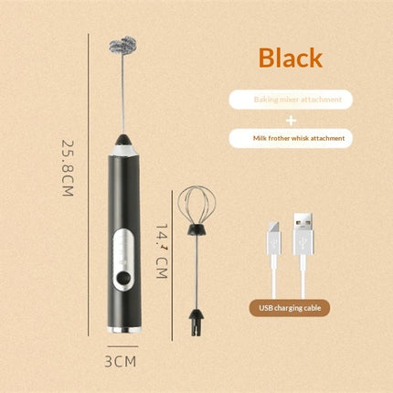 Electric Coffee Frother, Household Milk Frother, Milk Foam Frother, Handheld Cordless Milk Frother
