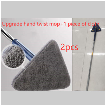 Extendable Triangle Mop 360 Rotatable Adjustable 110 Cm Cleaning Mop For Tub Tile Floor Wall Cleaning