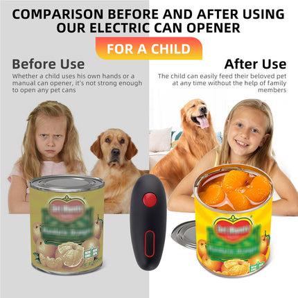 Cordless Automatic Electric Can & Bottle Opener – One-Touch Kitchen Tool